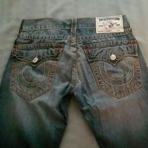 True Religion Men's Slim Straight Jeans Med. Wash